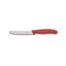 Victorinox 11cm Round Tip Serrated Knife Red